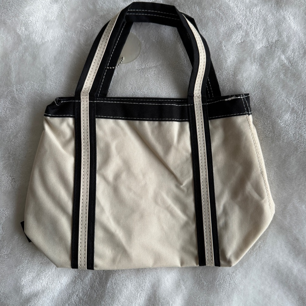 Ritz Carlton Tokyo Mini Tote Bag in Cream and Black - Picture 2 of 13